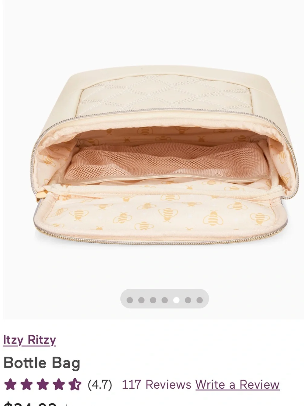 NWT Itzy Ritzy Bottle Bag